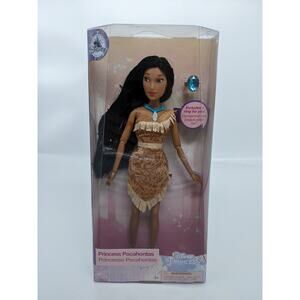 Disney Store Classic Pocahontas Doll with Ring 12”